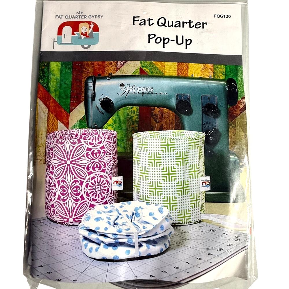 at Quarter Gypsy Pop Up FQG120 Sewing Pattern Spring Fabric Storage Basket Kit
